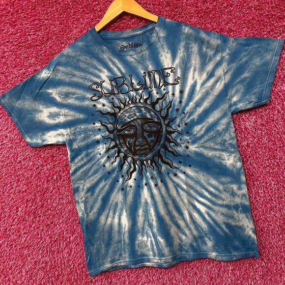 Sublime Sun Face Tie Dye Rock T-Shirt Large - Picture 3 of 4